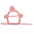 Doux bébé fille collier dentition jouet poignet silicone anneau de dentition